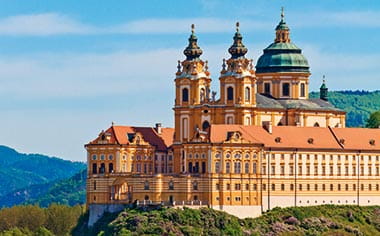A view towards Melk Abbey, Austria